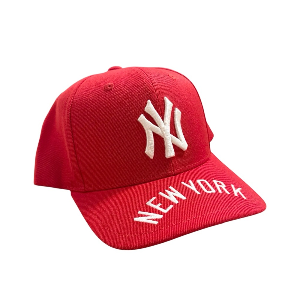 Mitchell & Ness MLB Red New York Yankees Pro Crown Snapback Hat Urban Outfitters